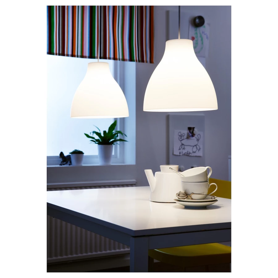 Подвесной светильник - MELODI  IKEA / МЕЛОДИ ИКЕА, 38 см, белый (изображение №3)