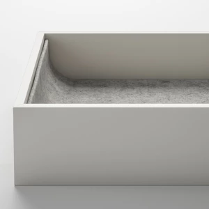 Второе фото. Вставка с 4 отделениями - IKEA KOMPLEMENT, 15x53x5 см, серый КОМПЛИМЕНТ ИКЕА