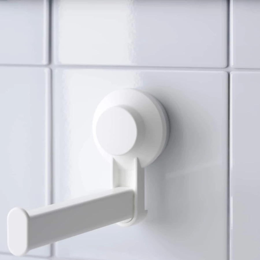 Держатель для рулонов туалетной бумаги - TISKEN IKEA/ ТИСКЕН ИКЕА,  15 см, белый (изображение №6)
