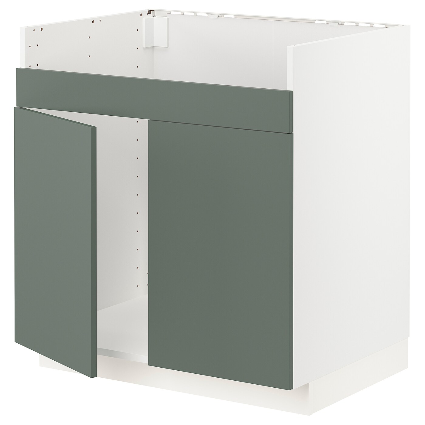 Шкаф под раковину - METOD / HAVSEN  IKEA/ МЕТОД/ХАВСЕН/ИКЕА, 88х80 см, белый/зеленый