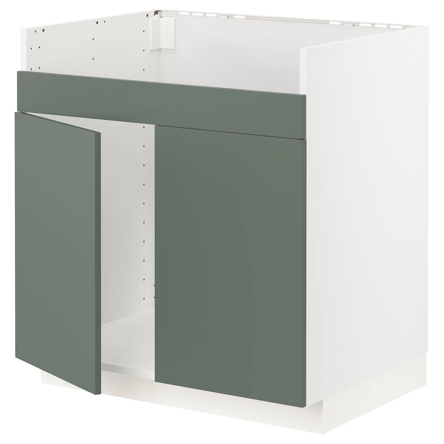 Шкаф под раковину - METOD / HAVSEN  IKEA/ МЕТОД/ХАВСЕН/ИКЕА, 88х80 см, белый/зеленый (изображение №1)