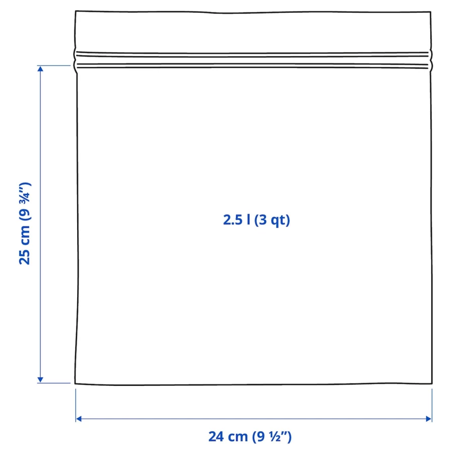 Пакет для продуктов, 25 шт. - IKEA ISTAD, 2.5 л, оранжевый/желтый, ИСТАД ИКЕА (изображение №6)