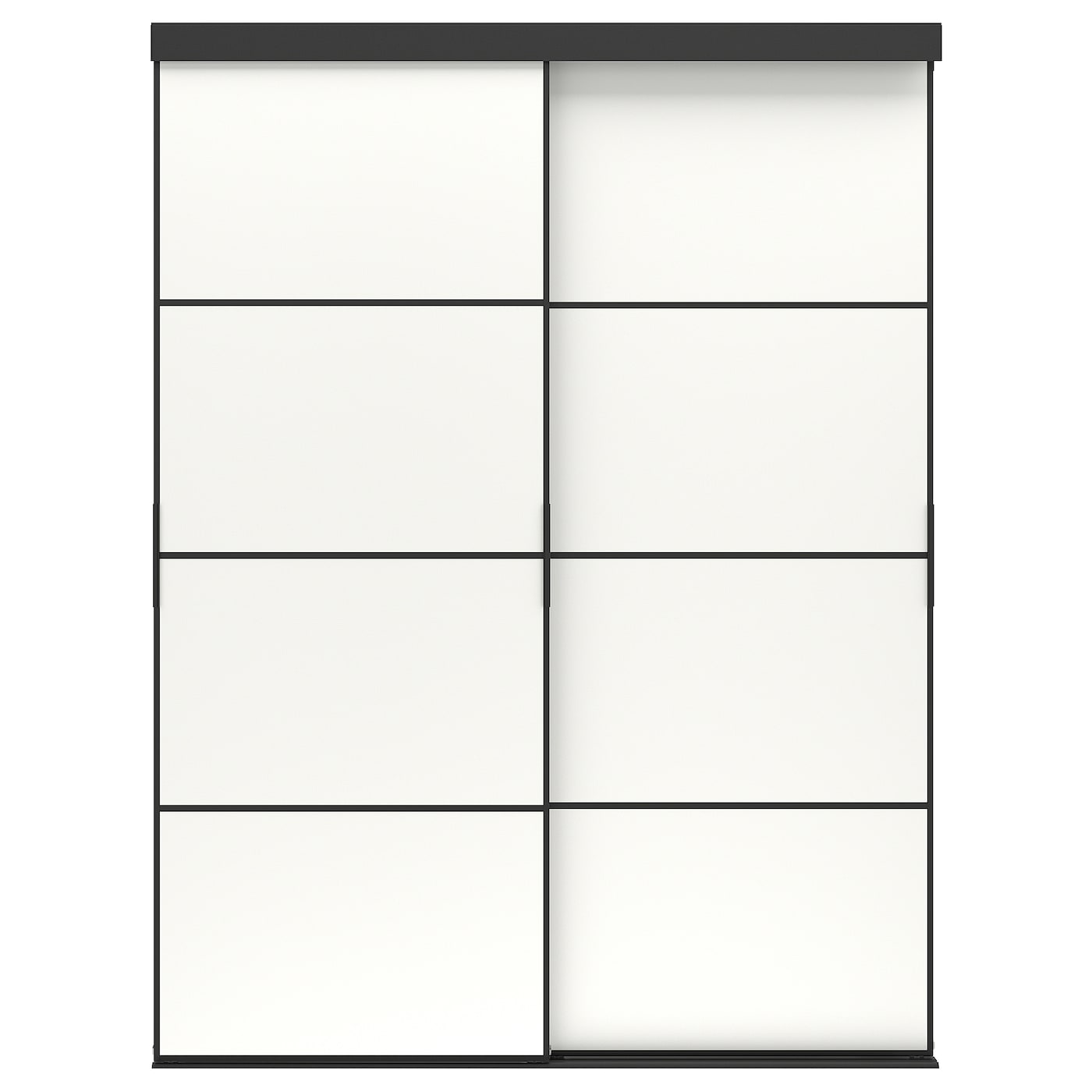 Комбинация раздвижных дверей - SKYTTA/MEHAMN IKEA/ СКЮТТА/МЕХАМН ИКЕА, 205х152 см, белый