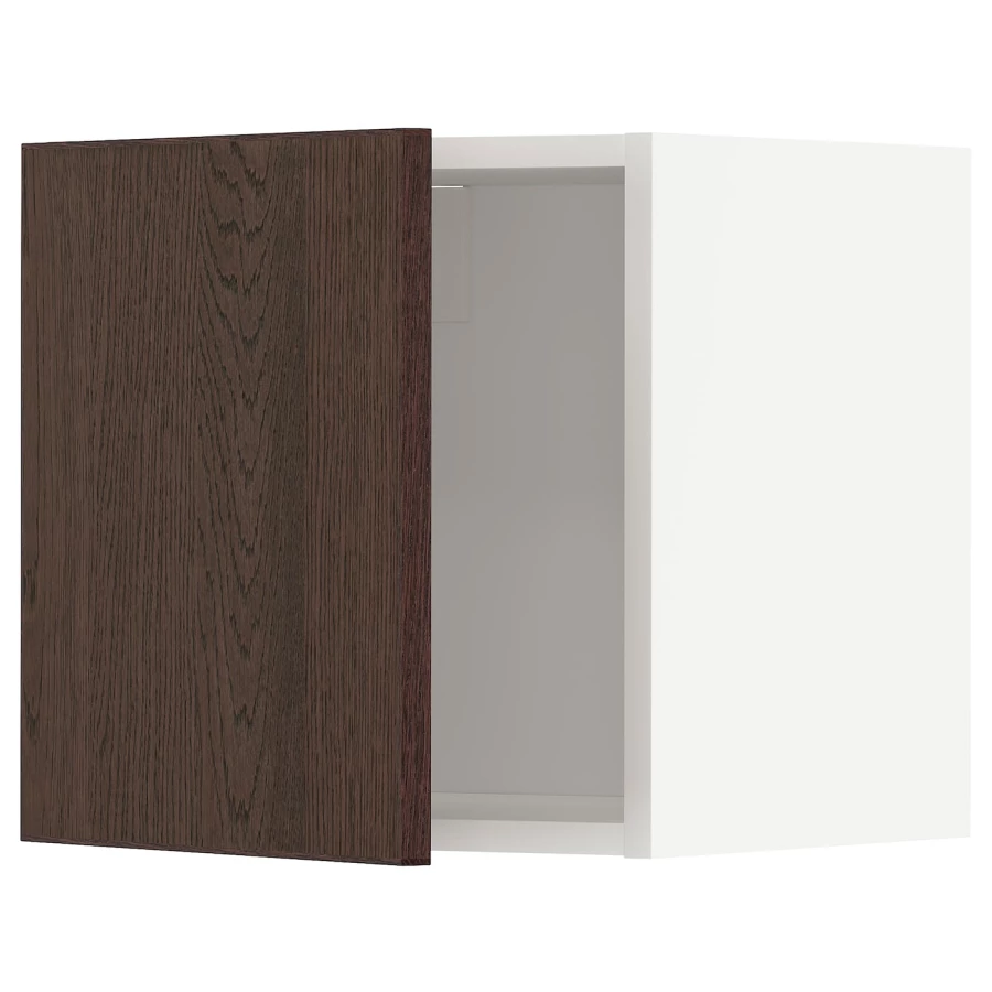 METOD Навесной шкаф - METOD IKEA/ МЕТОД ИКЕА, 40х40 см, белый/коричневый (изображение №1)