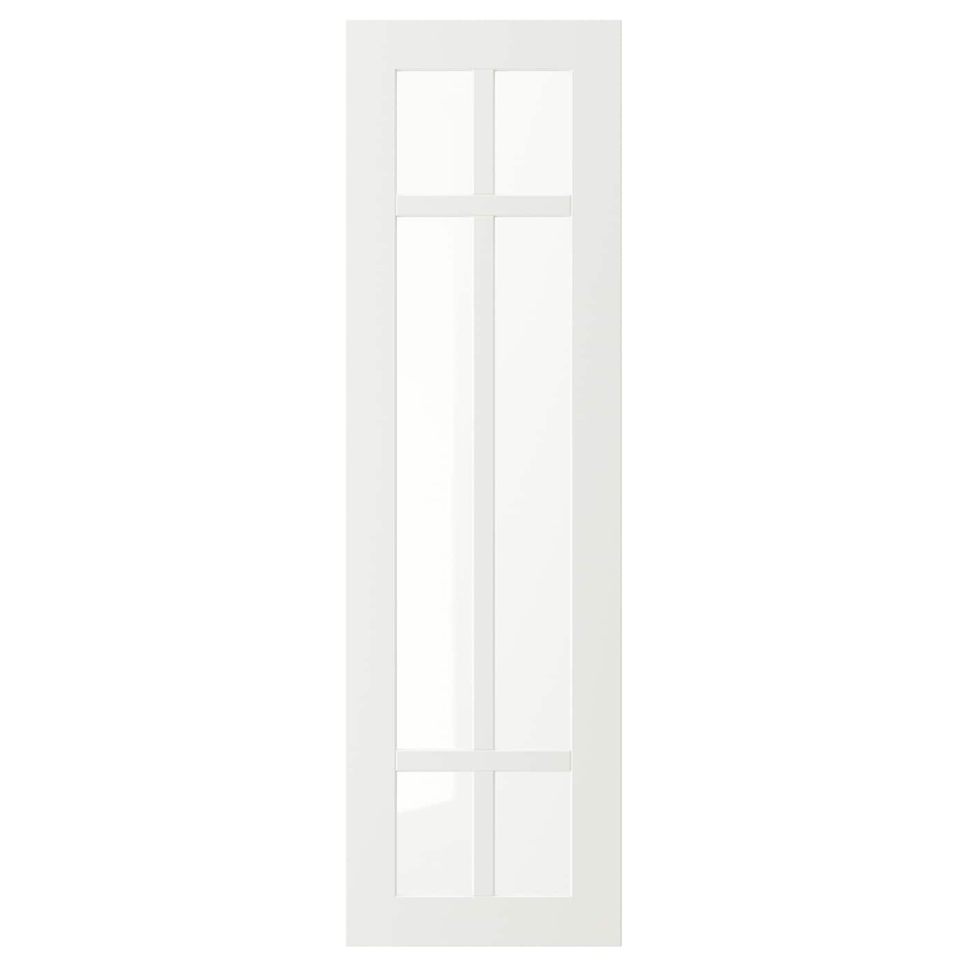 Дверца со стеклом - IKEA STENSUND, 100х30 см, белый, СТЕНСУНД ИКЕА