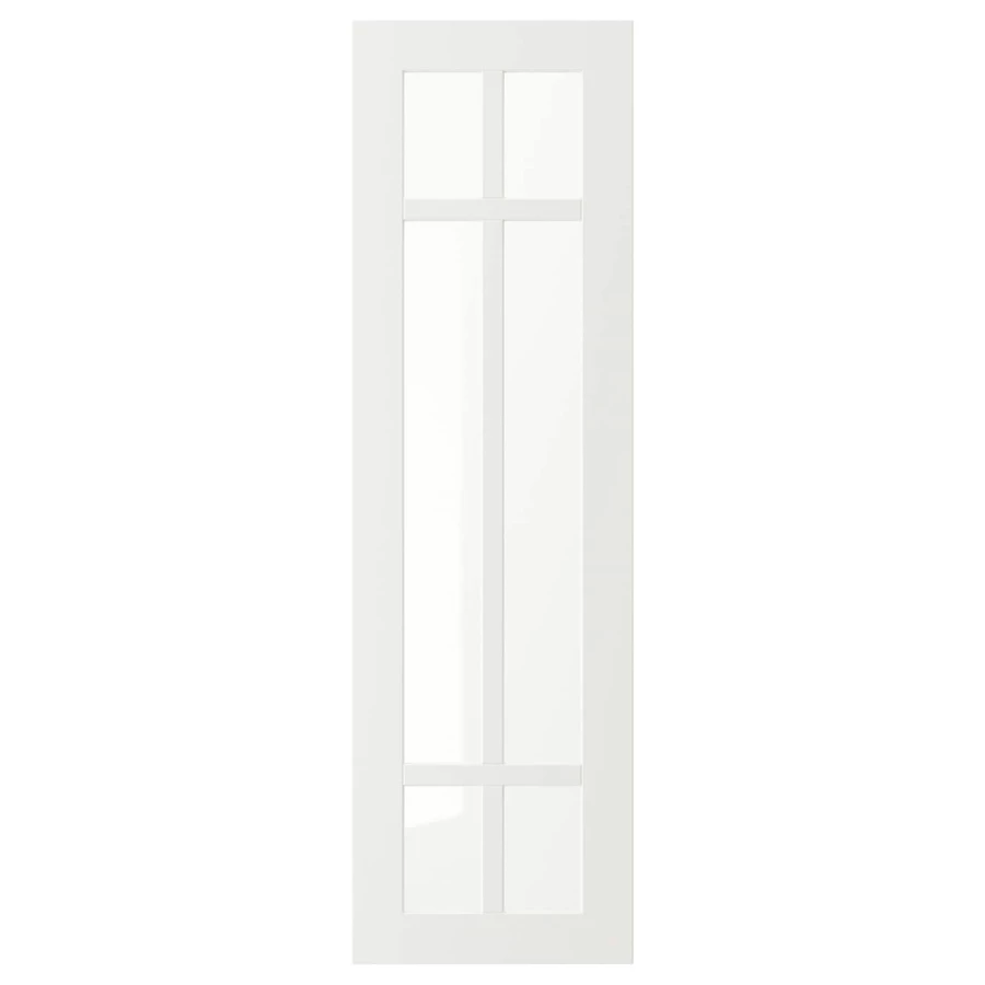 Дверца со стеклом - IKEA STENSUND, 100х30 см, белый, СТЕНСУНД ИКЕА (изображение №1)
