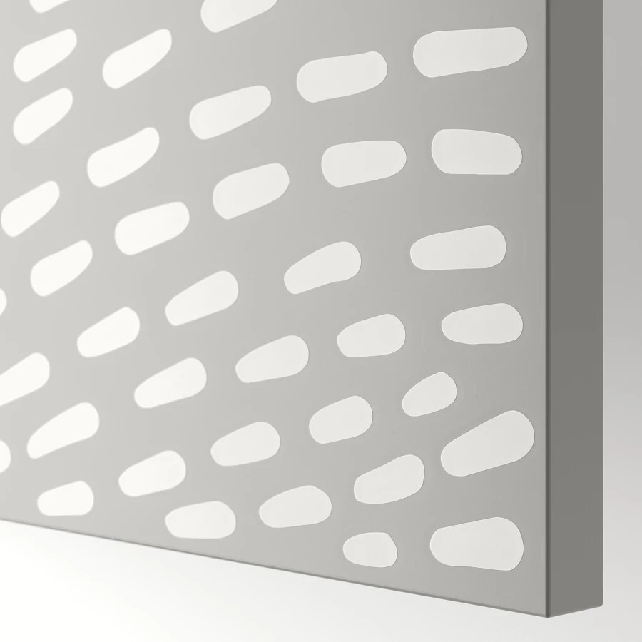 Дверца - MISTUDDEN IKEA/ МИСТУДДЕН ИКЕА,  195х50 см, светло-серый (изображение №3)