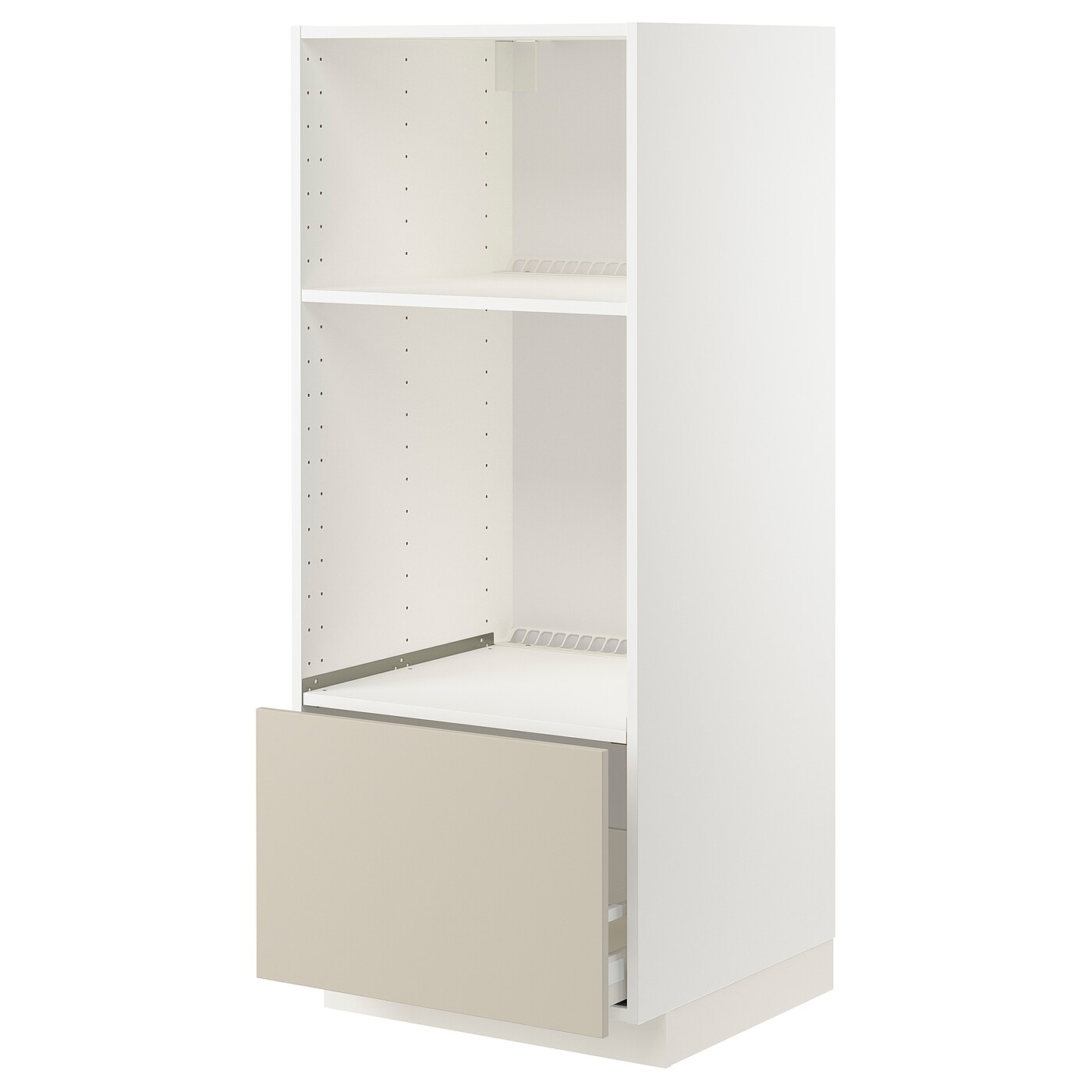 Напольный шкаф  - IKEA METOD MAXIMERA, 148x61,6x60см, белый/бежевый, МЕТОД МАКСИМЕРА ИКЕА