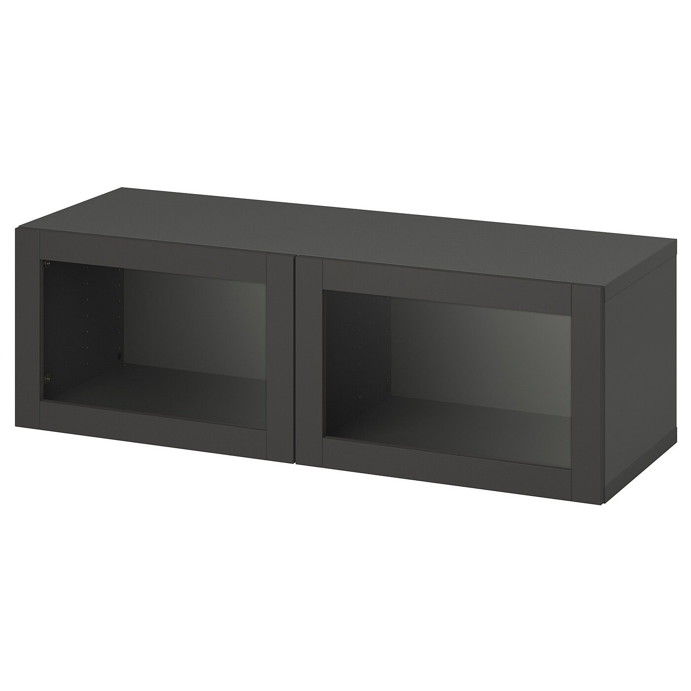 Комбинация для хранения - BESTÅ/ BESTА IKEA/ БЕСТА/БЕСТО ИКЕА, 120х38 см,  темно-серый