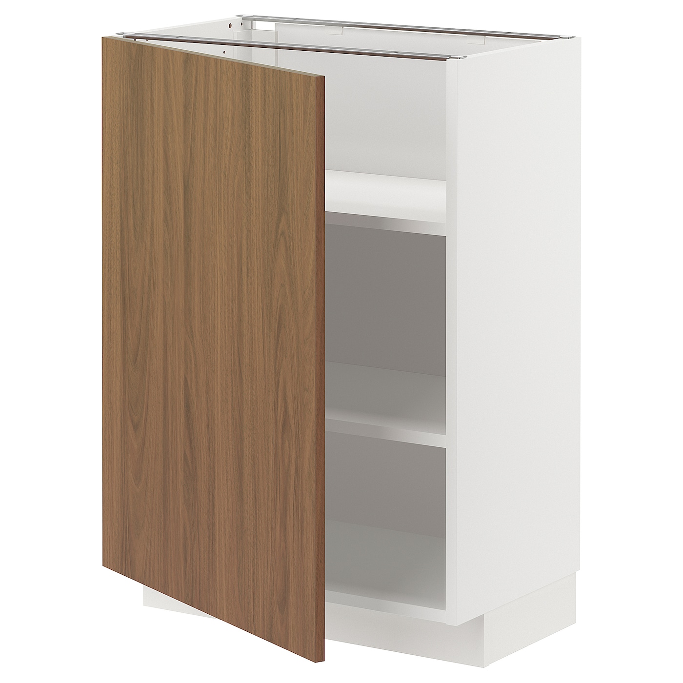 Напольный шкаф - METOD IKEA/ МЕТОД ИКЕА,  60х37 см, белый/коричневый