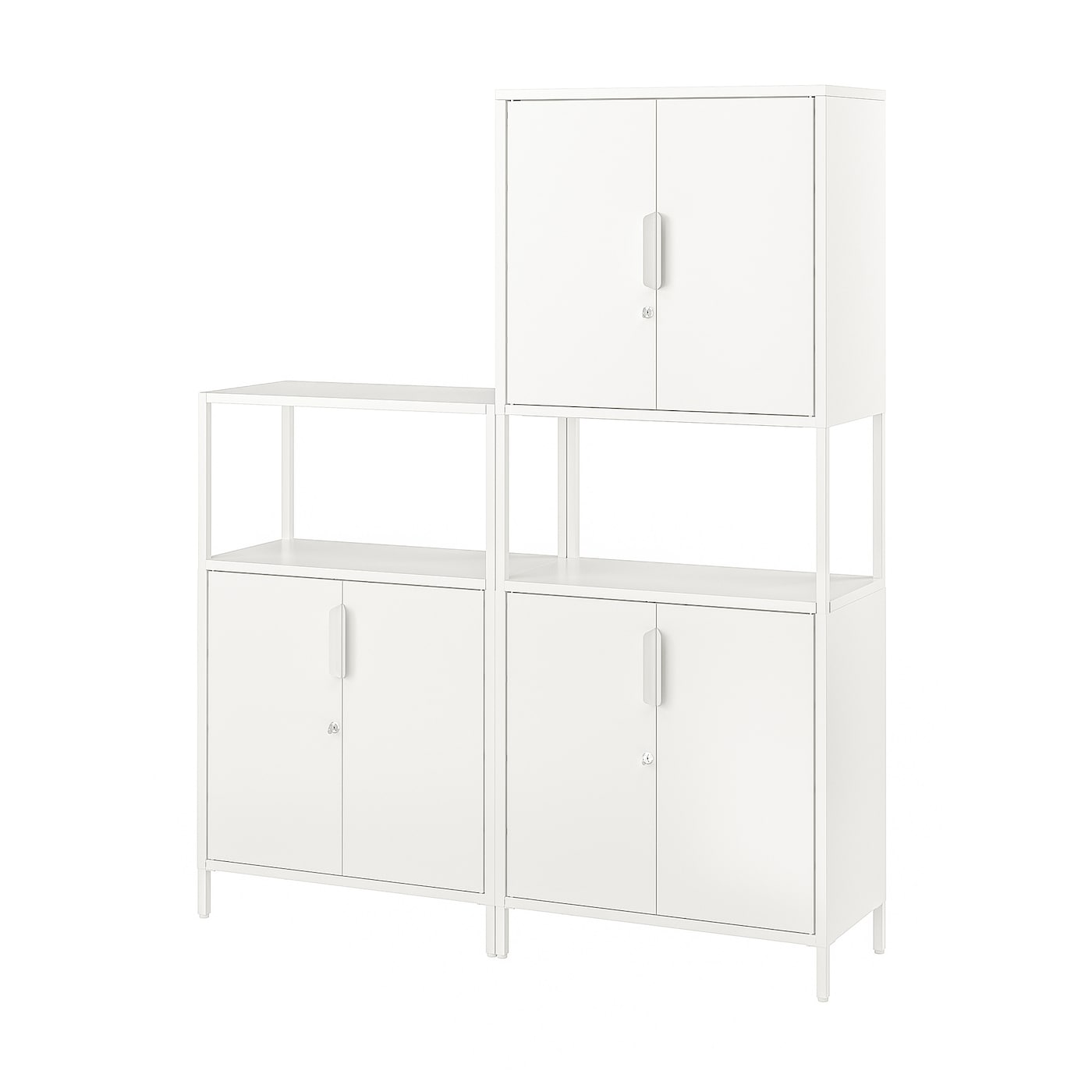 Комбинация шкафов - IKEA TROTTEN/ТРОТТЕН ИКЕА, 173х140 см, белый
