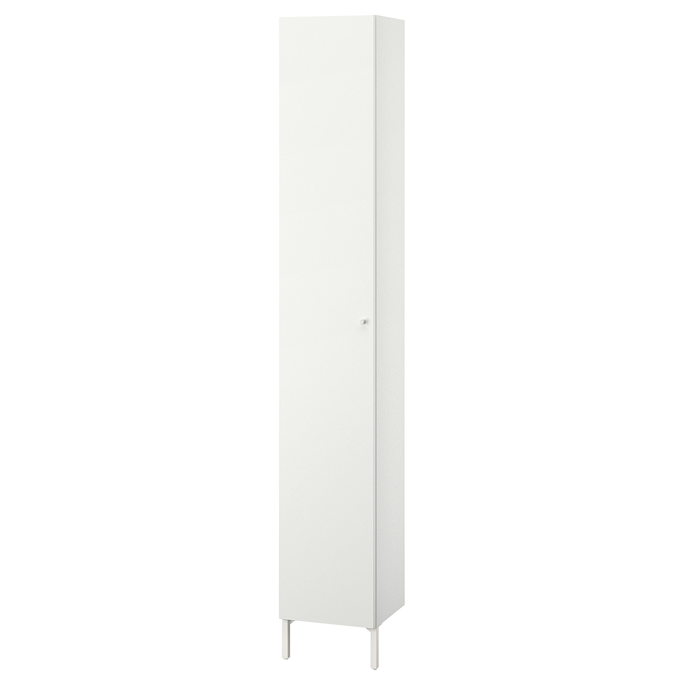 Высокий шкаф для ванной - NYSJÖN  IKEA/ НИСЬЕН ИКЕА, 190х30 см, белый