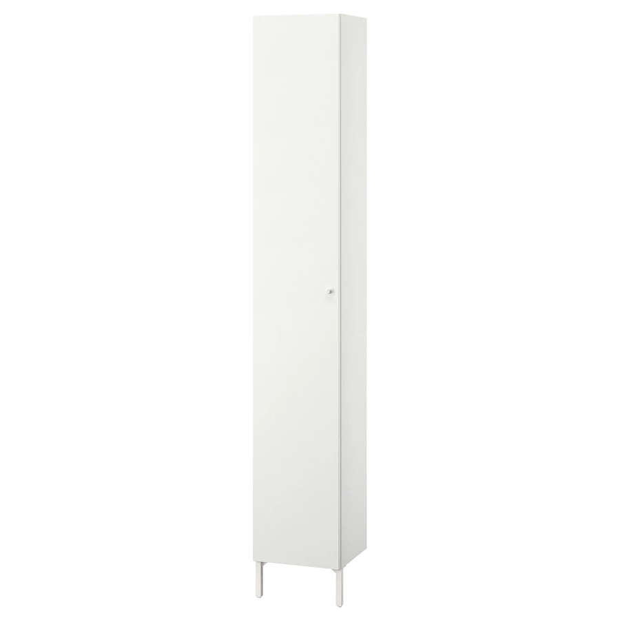 Высокий шкаф для ванной - NYSJÖN  IKEA/ НИСЬЕН ИКЕА, 190х30 см, белый (изображение №1)