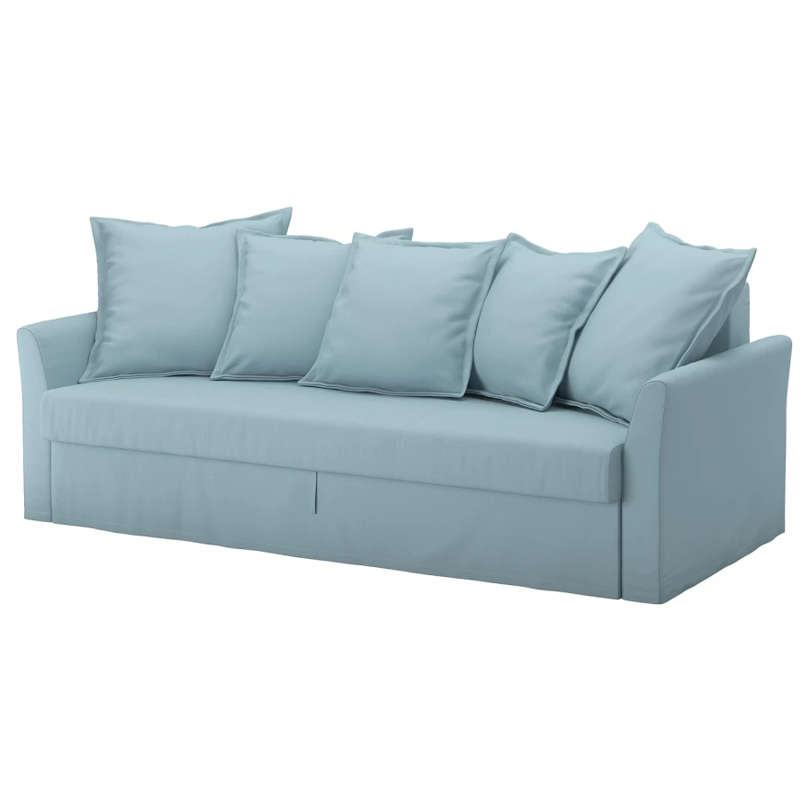 3-местный диван-кровать - IKEA HOLMSUND, 99x231см, голубой, ХОЛЬМСУНД ИКЕА (изображение №2)