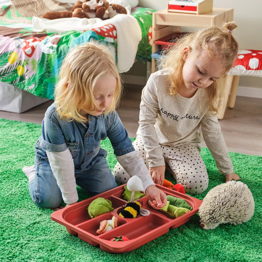 Шкаф с ящиком IKEA TROFAST/ТРУФАСТ ИКЕА, 34х44х52 см, под беленый дуб/белый/красный (изображение №2)