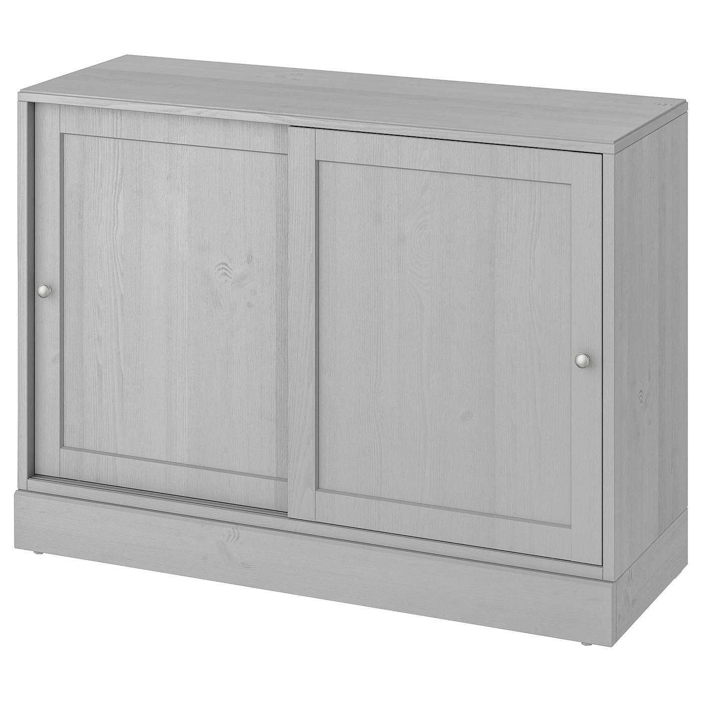 Шкаф с цоколем - IKEA HAVSTA, 121x89x47 см, серый ХАВСТА ИКЕА
