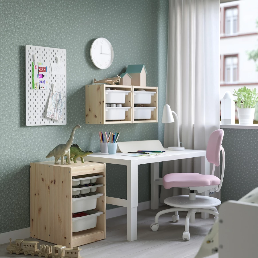 Шкаф для хранения - TROFAST IKEA/ ТРУФАСТ ИКЕА,  32x44x52 см, бежевый (изображение №2)