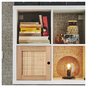 Второе фото. Вставка с дверцей - KALLAX IKEA/КАЛЛАКС ИКЕА, 33х33 см, светло-коричневый