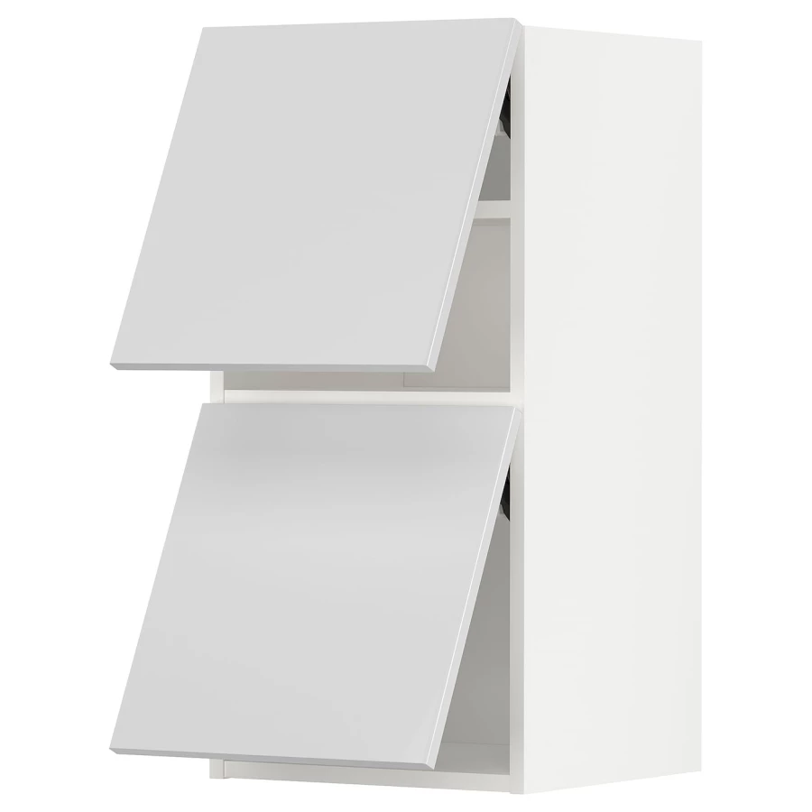 Навесной шкаф - METOD IKEA/ МЕТОД ИКЕА, 80х40 см, белый/светло-серый (изображение №1)