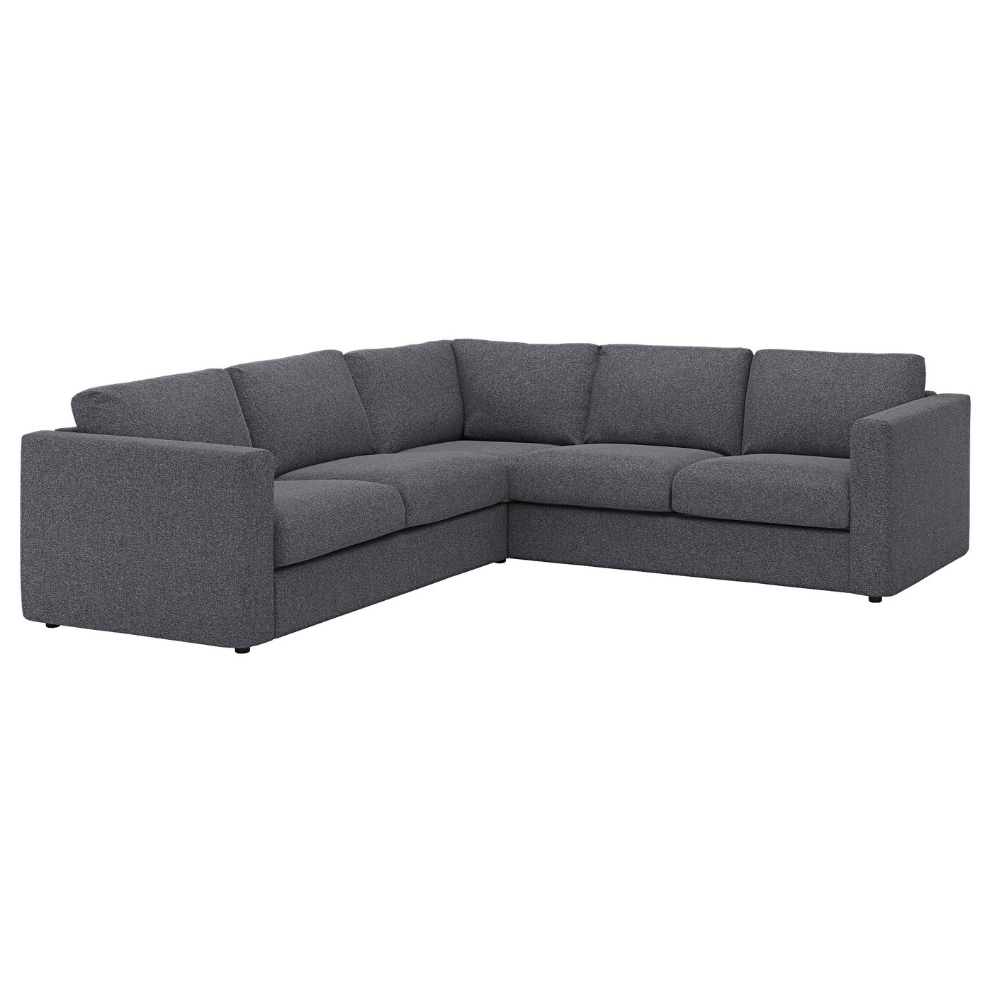 Чехол на угловой диван - IKEA VIMLE/ВИМЛЕ ИКЕА,  серый