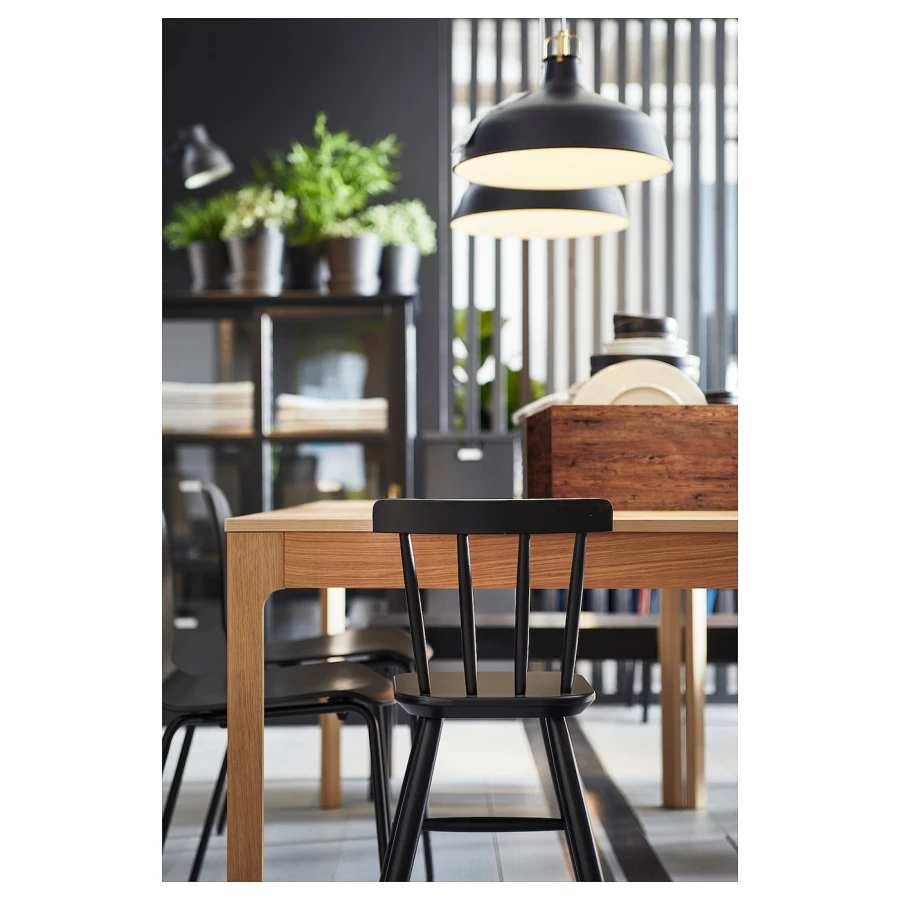 Раздвижной обеденный стол - IKEA EKEDALEN, 120/180х80 см, дуб, ЭКЕДАЛЕН ИКЕА (изображение №5)