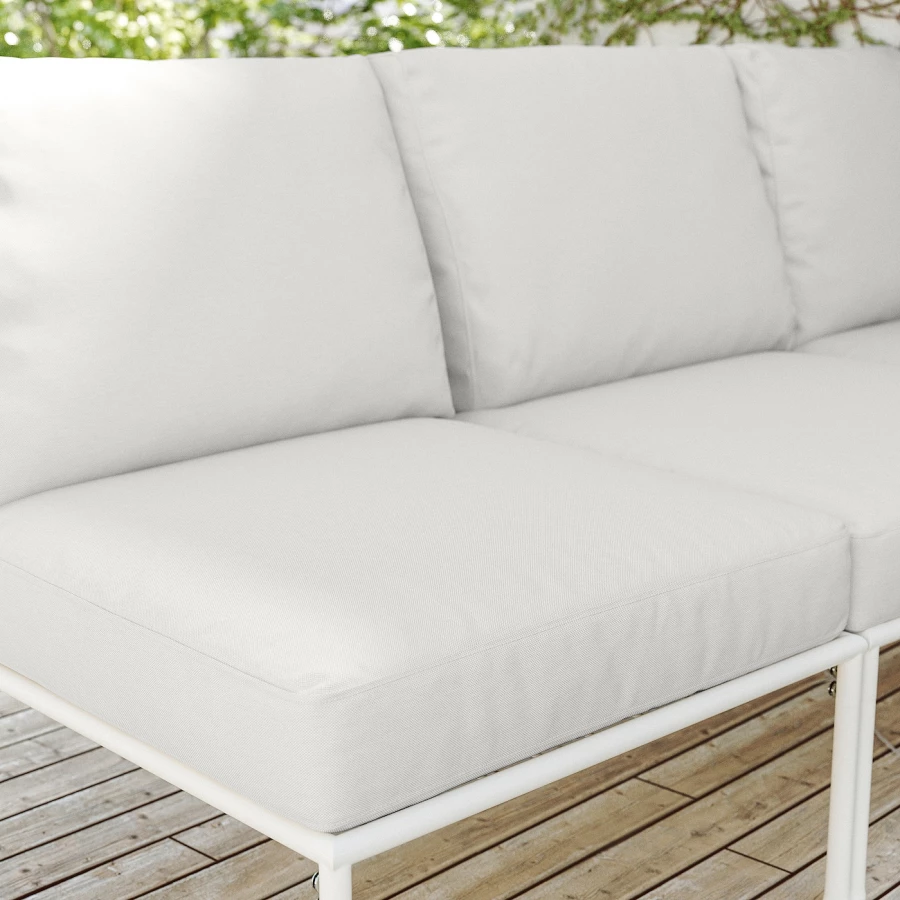 Подушка для сидения - FRÖSÖN/DUVHOLMEN/ FROSON IKEA/ ФРЕСЕН / ДУВХОЛЬМЕН ИКЕА, 62х62 см ,белый (изображение №2)