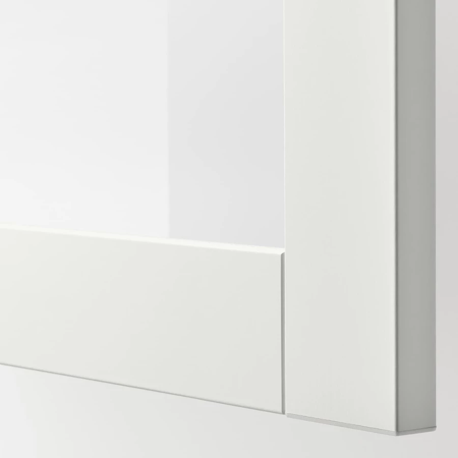 Шкаф - IKEA BESTÅ/BESTA, 120x40x64 см, белый, Бесто ИКЕА (изображение №2)