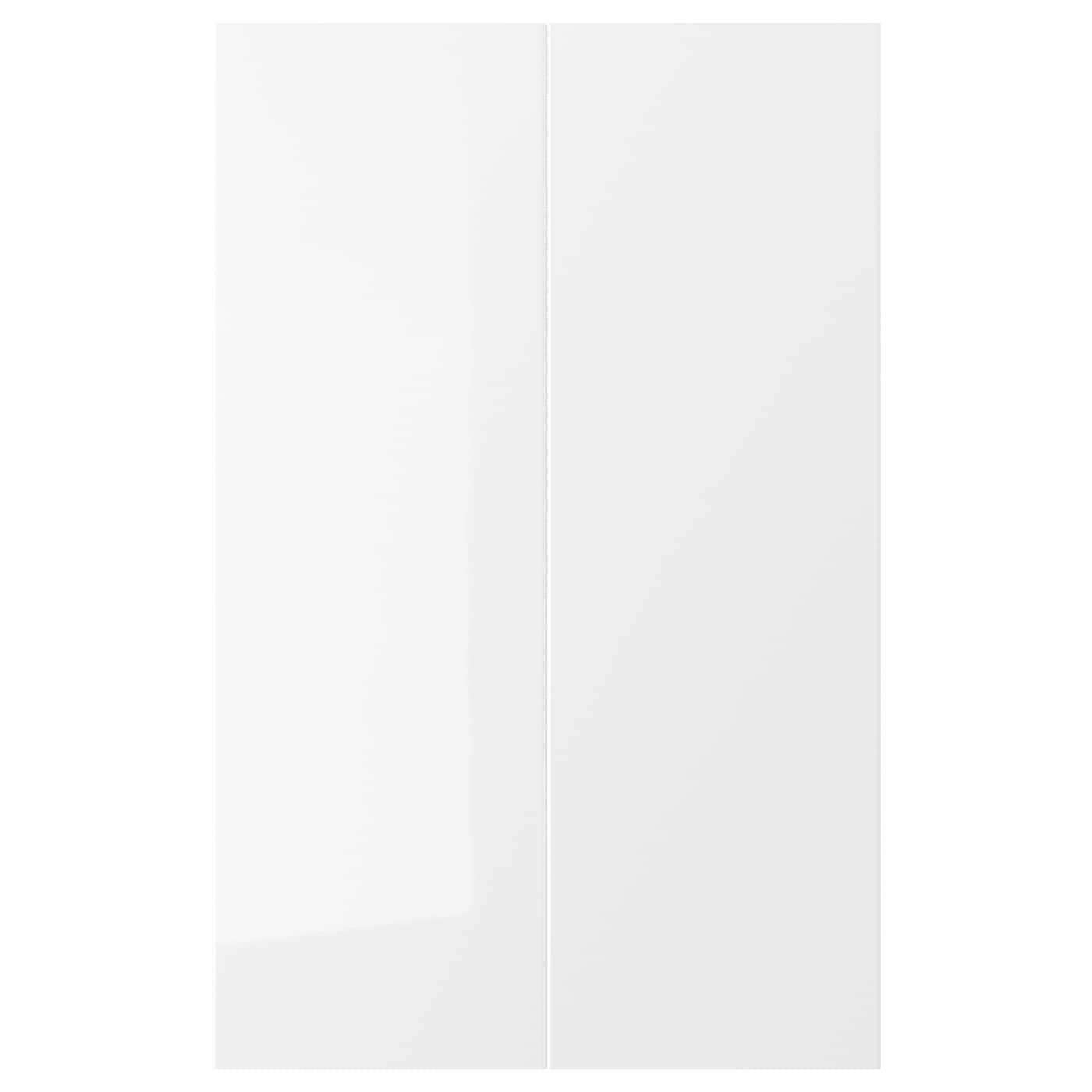 Дверца, 2 шт. - IKEA RINGHULT, 80х25 см, белый, РИНГХУЛЬТ ИКЕА