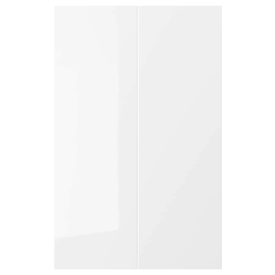 Дверца, 2 шт. - IKEA RINGHULT, 80х25 см, белый, РИНГХУЛЬТ ИКЕА (изображение №1)