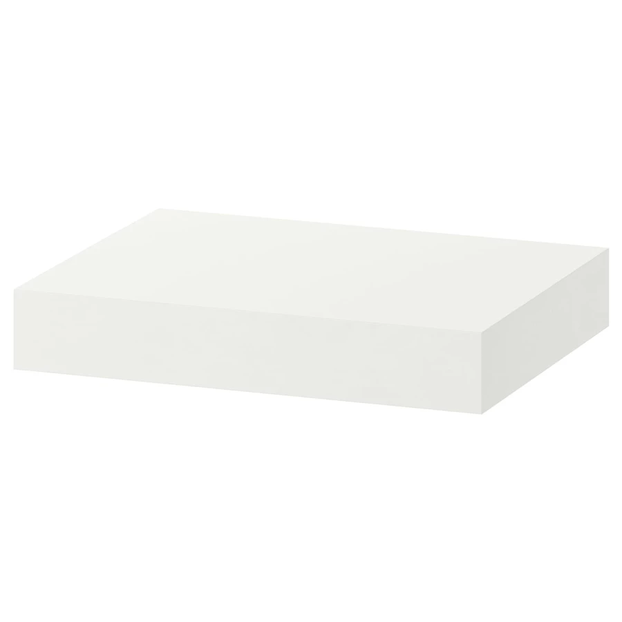 Полка настенная без ножки - LACK IKEA/ ЛАКК ИКЕА, 30x26х5 см, белая (изображение №1)
