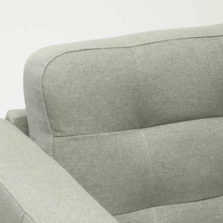 3-местный диван с шезлонгом - IKEA LANDSKRONA, 89x240см, светло-серый/серебристый, ЛАНДСКРУНА ИКЕА (изображение №6)