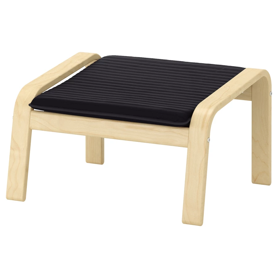 Подушка для подставки для ног - POÄNG / POАNG  IKEA/  ПОЭНГ ИКЕА,  59х55 см,  черный (изображение №2)