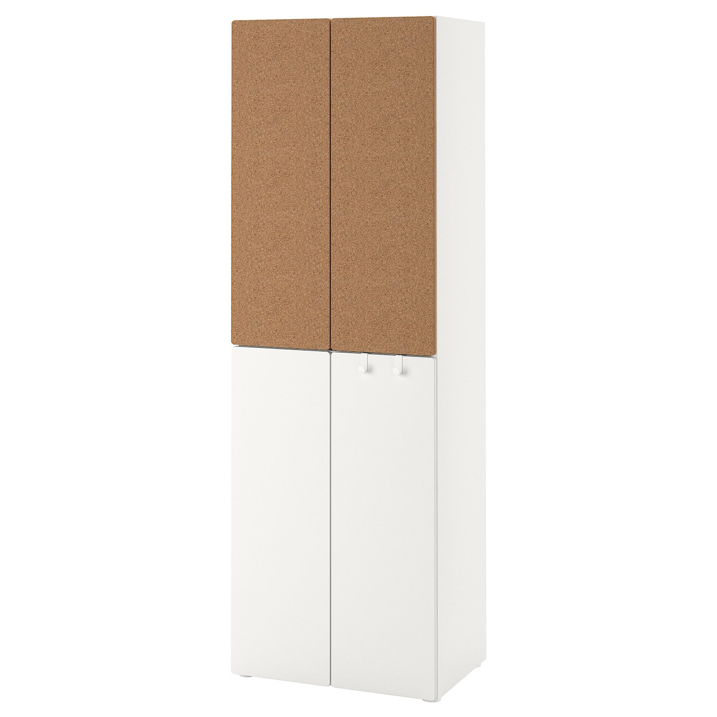 Шкаф детский - IKEA PLATSA/SMÅSTAD/SMASTAD, 60x40x180 см, белый/коричневый, ИКЕА