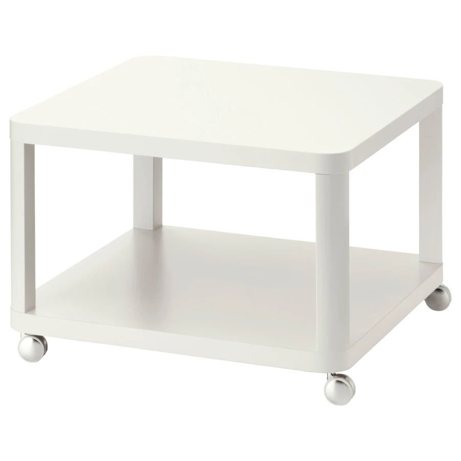 Столик придиванный - IKEA TINGBY/ТИНГБИ ИКЕА, 45х64х64 см, белый (изображение №1)