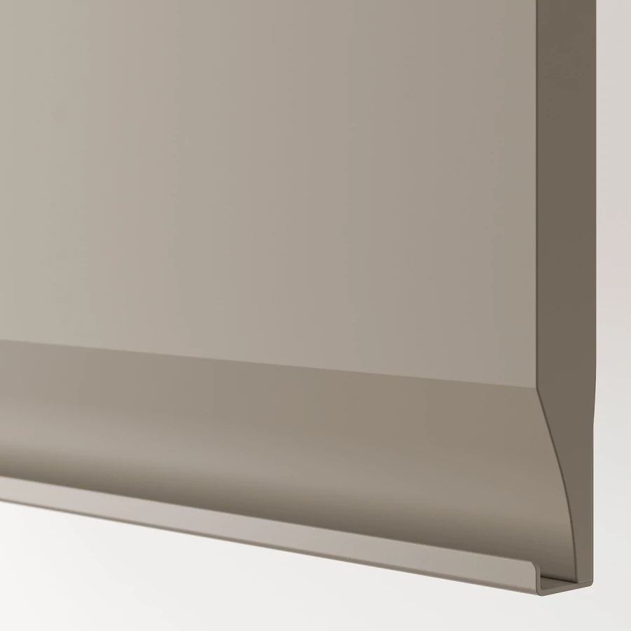 Навесной шкаф с полкой - METOD IKEA/ МЕТОД ИКЕА, 100х60 см, белый/светло-коричневый (изображение №3)