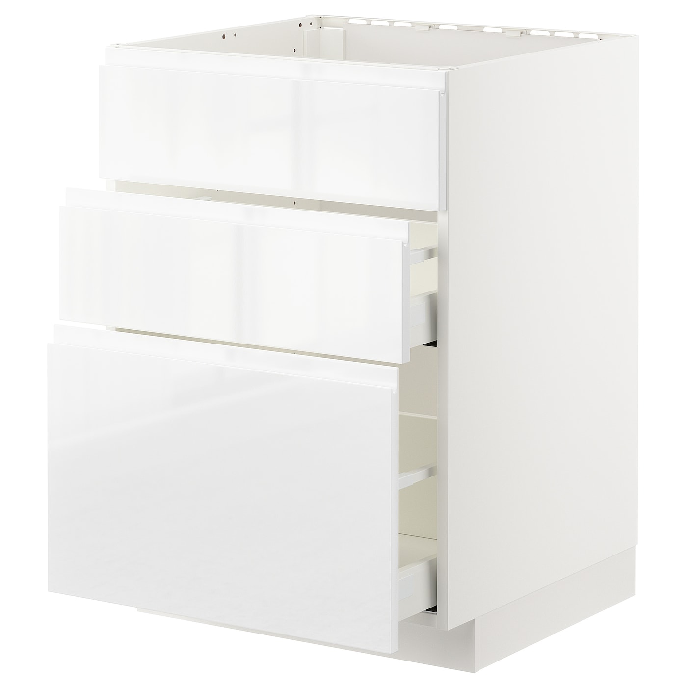 Напольный кухонный шкаф  - IKEA METOD MAXIMERA, 88x62,1x60см, белый, МЕТОД МАКСИМЕРА ИКЕА