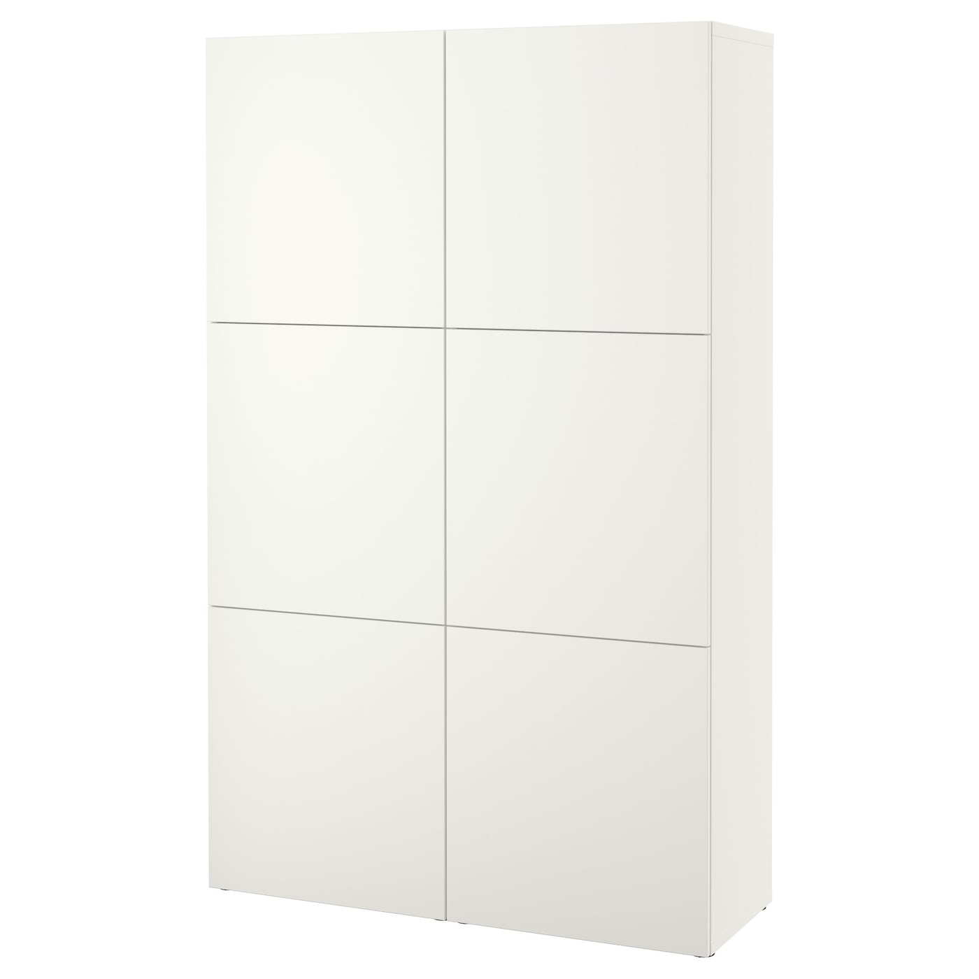 Комбинация для хранения - IKEA BESTÅ/BESTA /БЕСТА/БЕСТО ИКЕА, 120x40x192 см, белый,