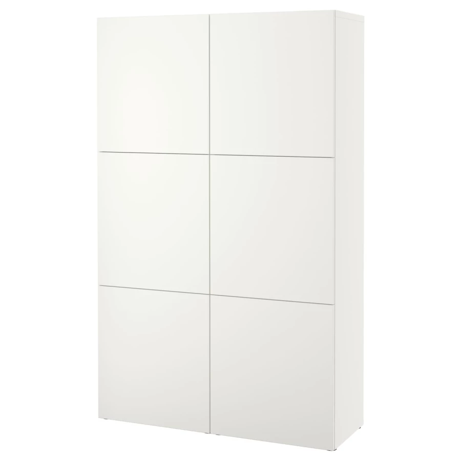 Комбинация для хранения - IKEA BESTÅ/BESTA /БЕСТА/БЕСТО ИКЕА, 120x40x192 см, белый, (изображение №1)