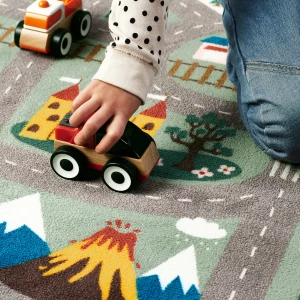 Детский ковер - IKEA VALLABY/ВАЛЛАБИ ИКЕА, 133х100 см, разноцветный