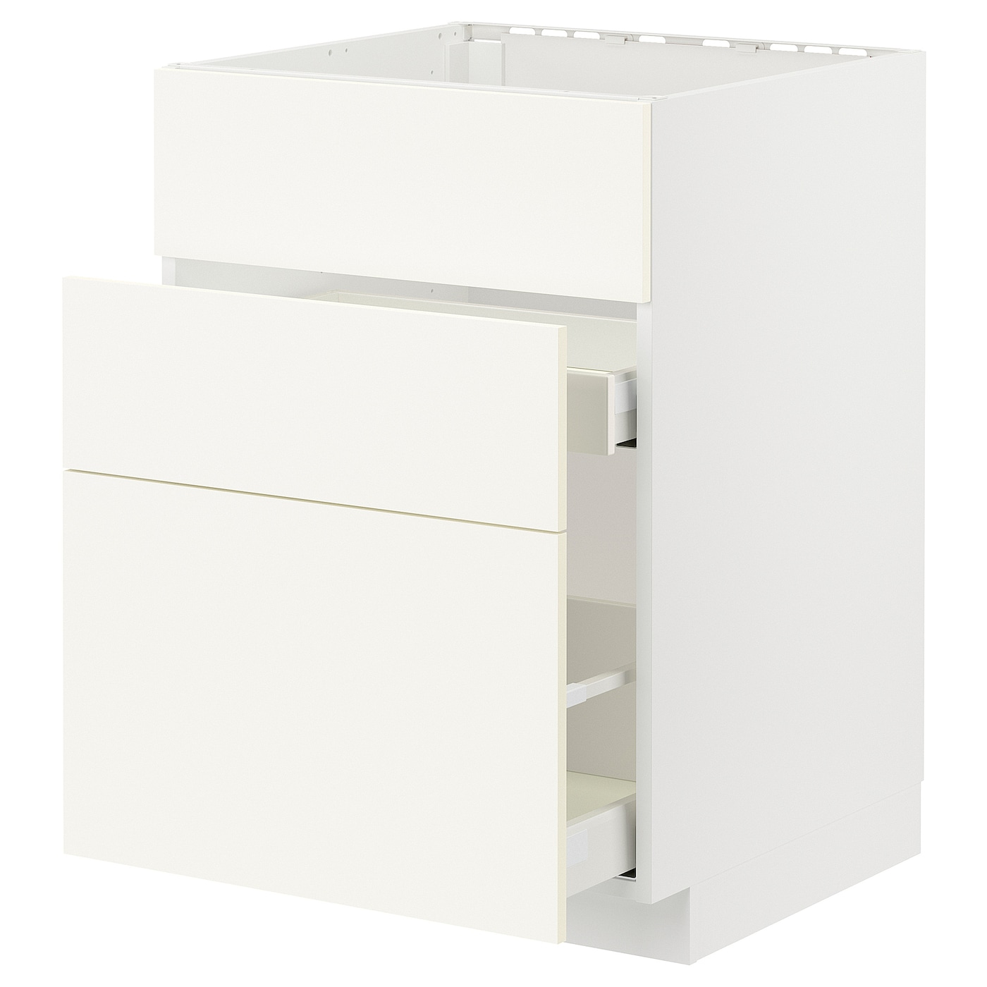 Напольный кухонный шкаф  - IKEA METOD MAXIMERA, 88x61,6x60см, белый, МЕТОД МАКСИМЕРА ИКЕА