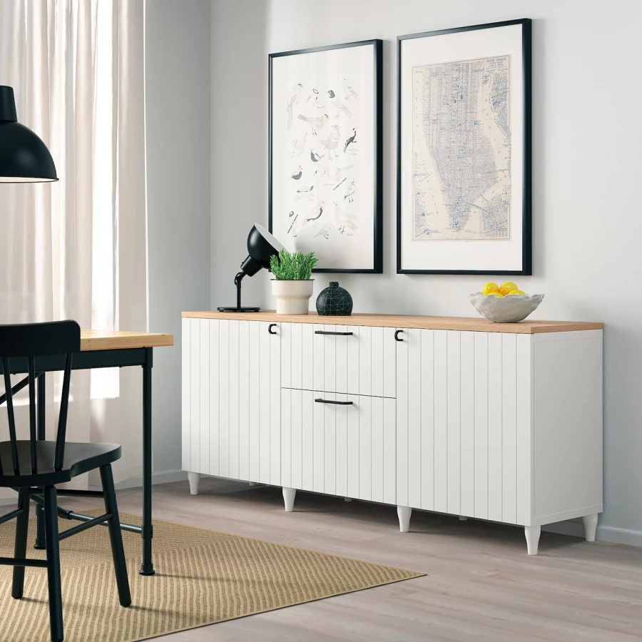 Комбинация для хранения - IKEA BESTÅ/BESTA/ БЕСТА/БЕСТО ИКЕА, 180x42x76 см, белый (изображение №4)