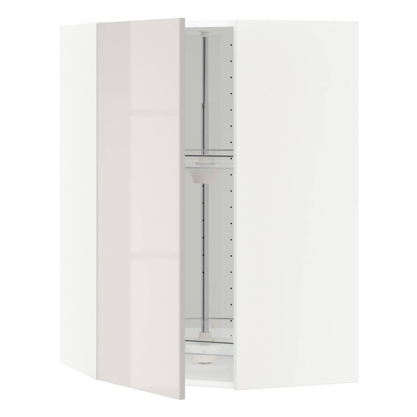 Угловой навесной шкаф с каруселью - METOD  IKEA/  МЕТОД ИКЕА, 100х68 см, белый