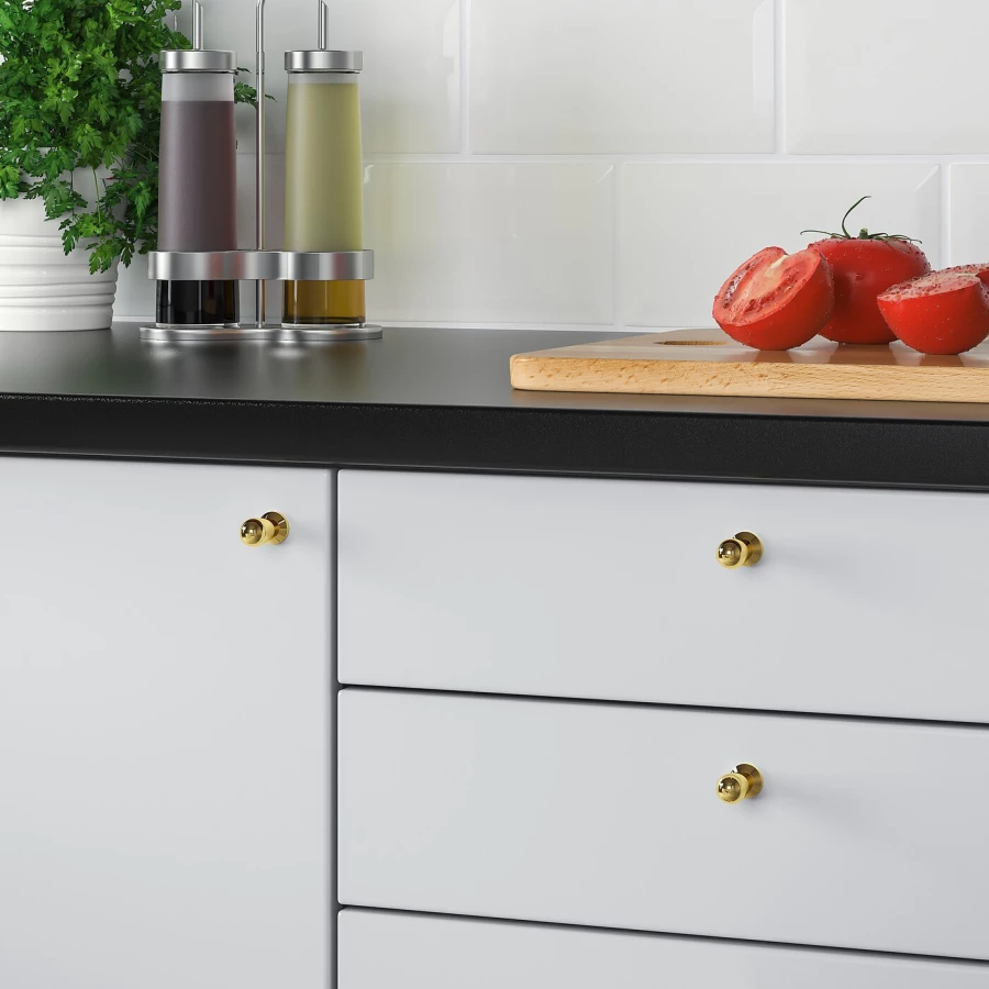 Ручка-кноба - IKEA BAGGANÄS/BAGGANAS, 2.4 см, латунь, БАГГАНЭС ИКЕА (изображение №3)
