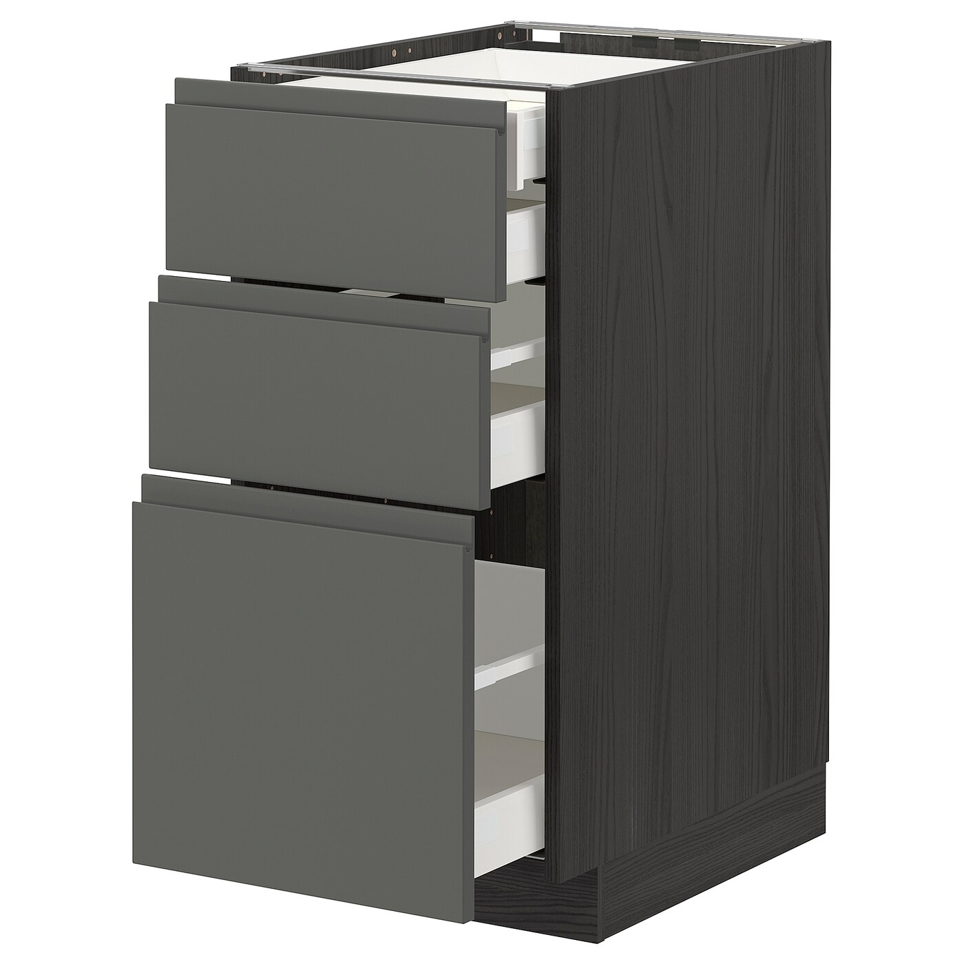 Напольный шкаф  - IKEA METOD MAXIMERA, 88x61,6x40см, серый, МЕТОД МАКСИМЕРА ИКЕА