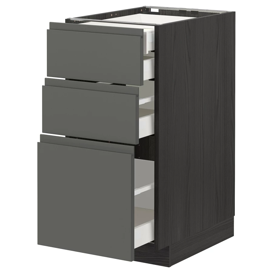 Напольный шкаф  - IKEA METOD MAXIMERA, 88x61,6x40см, серый, МЕТОД МАКСИМЕРА ИКЕА (изображение №1)