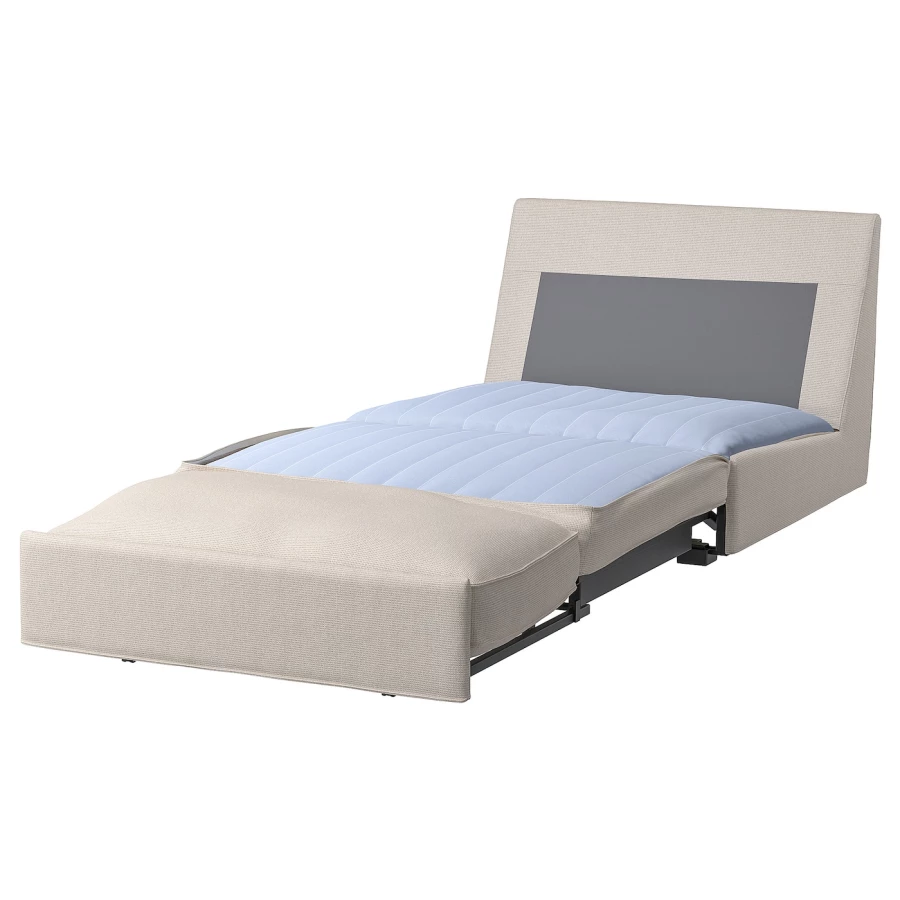 1-местный диван-кровать - IKEA KIVIK, 86x97x90см, серый/светло-серый, КИВИК ИКЕА (изображение №2)