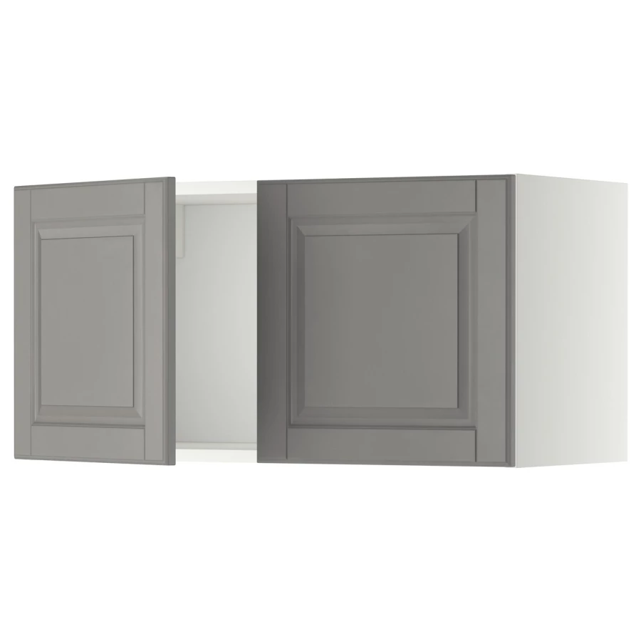 Навесной шкаф - METOD IKEA/ МЕТОД ИКЕА, 40х80 см, белый/серый (изображение №1)