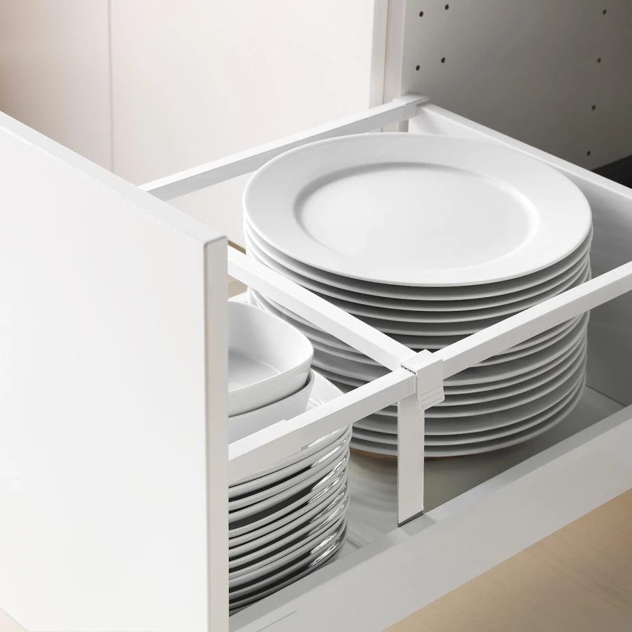 Напольный кухонный шкаф  - IKEA METOD MAXIMERA, 88x61,9x40см, белый/серый, МЕТОД МАКСИМЕРА ИКЕА (изображение №4)