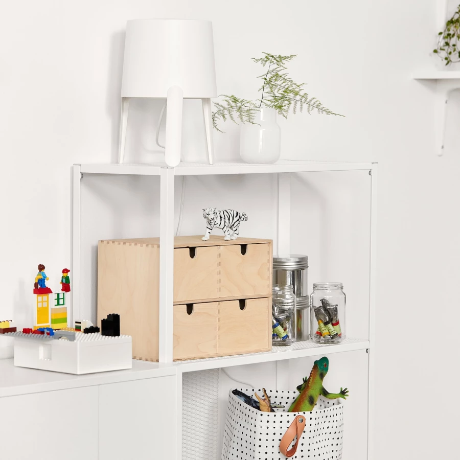 Стеллаж - IKEA BAGGEBO, 60х25х116 см, белый, ИКЕА БАГГЕБО (изображение №4)