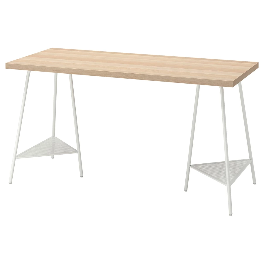 Письменный стол  - IKEA LAGKAPTEN / TILLSLAG /ЛАГКАПТЕН /ТИЛЛЬСЛАГ  ИКЕА, 73х60 см, под беленый дуб (изображение №1)